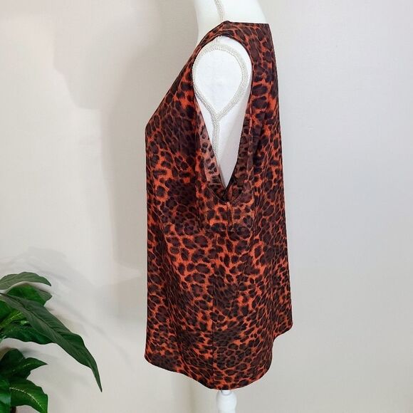 BB Dakota Anthro Red Leopard Cold Shoulder… - Picture 4 of 7